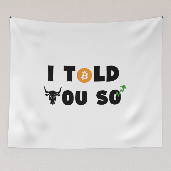 Item preview, Bitcoin spike i told you so quote , bull market, bullish spike, to the moon designed and sold by Th3 Merch.