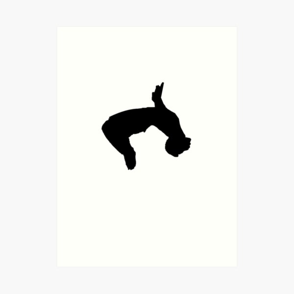 parkour backflip Art Print