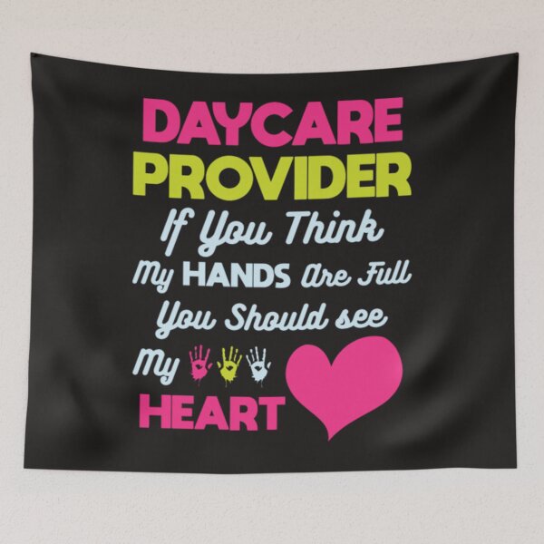 Item preview, Daycare provider hands see my heart designed and sold by Themngocbao.