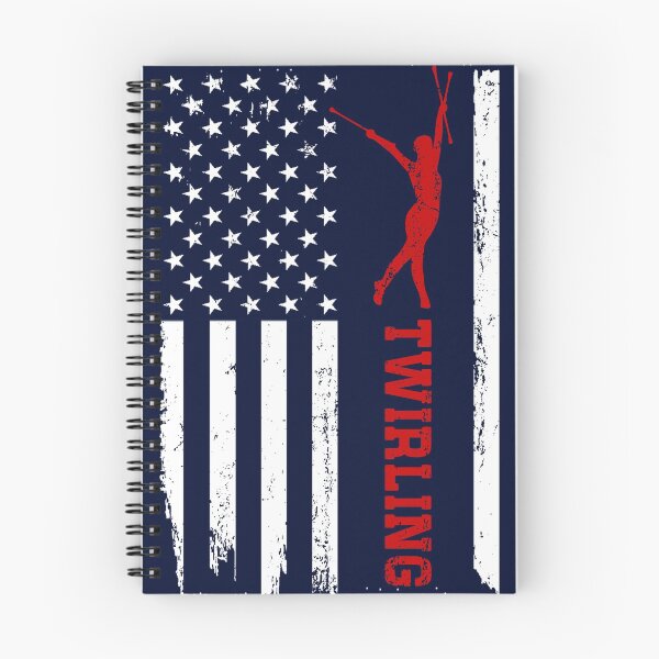 Item preview, Twirling America Flag Blue Retro designed and sold by LittleFunky79.
