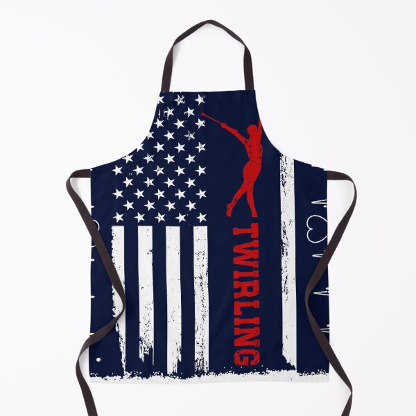 Item preview, Twirling America Flag Blue Retro designed and sold by LittleFunky79.