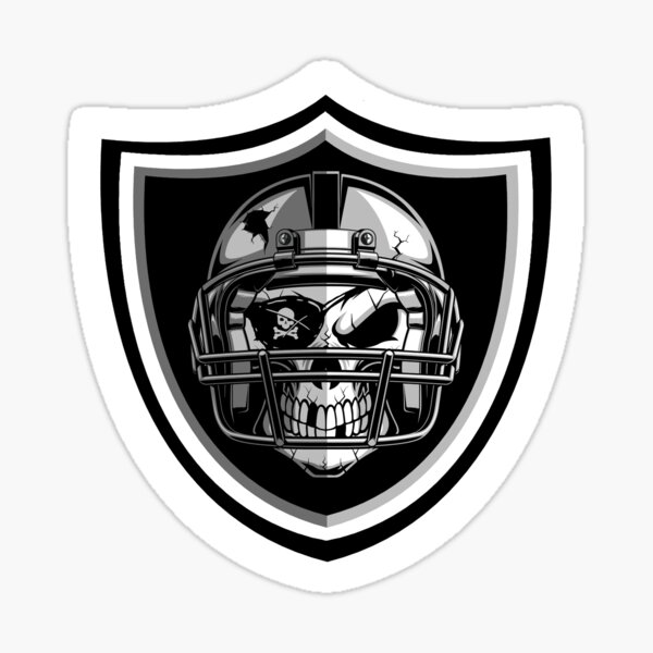 Las Vegas Raiders Skull - Bandana Sticker for Sale by Reckless-Design