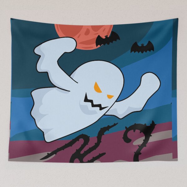 Item preview, Strong booo with dark bat and scary moon designed and sold by R4CProject.