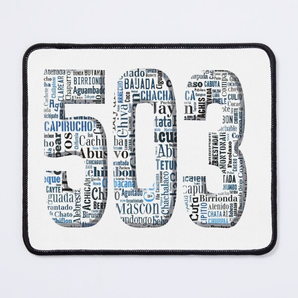 Item preview, area 503 indigenous words designed and sold by Salvatienda.