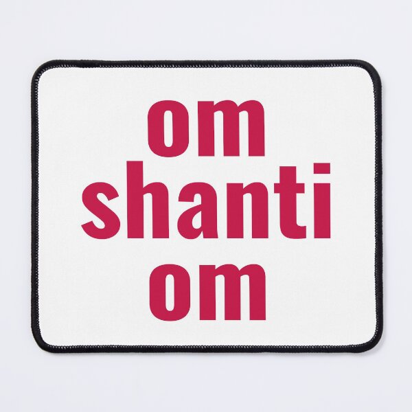 Item preview, om shanti om in pink designed and sold by wordznart.