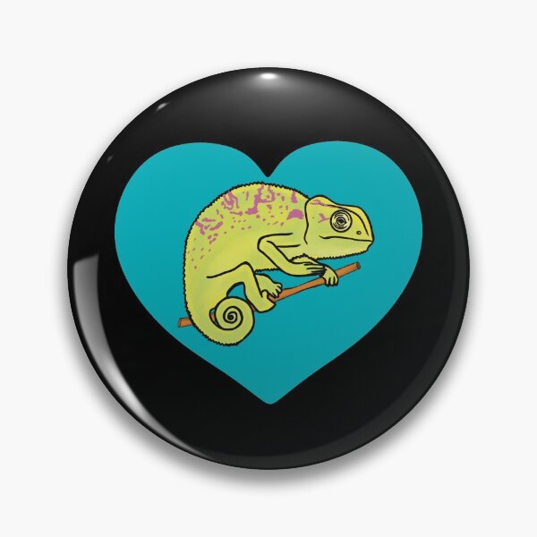 Item preview, Chameleon Heart for Chameleon Lovers, Blue Heart designed and sold by Mochi-Merch.