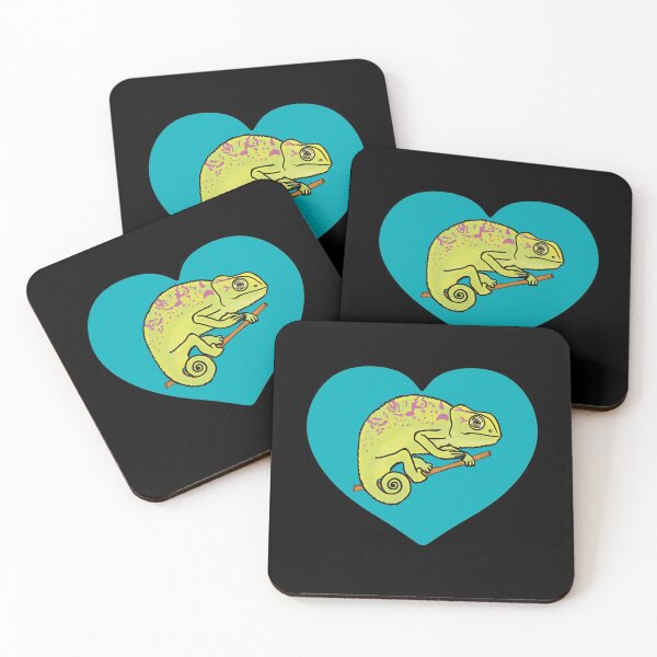 Item preview, Chameleon Heart for Chameleon Lovers, Blue Heart designed and sold by Mochi-Merch.