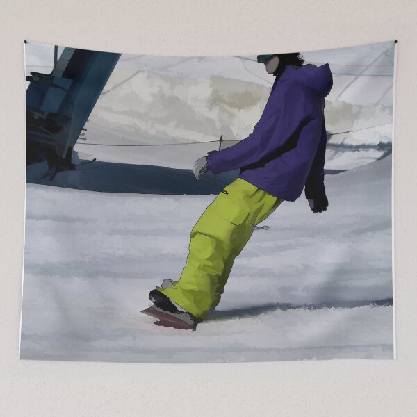 Item preview, Snowboarder Finishing Stop designed and sold by NaturePrints.