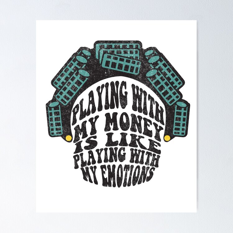 Playing with my money is like playing with my emotions - vintage Friday Sticker