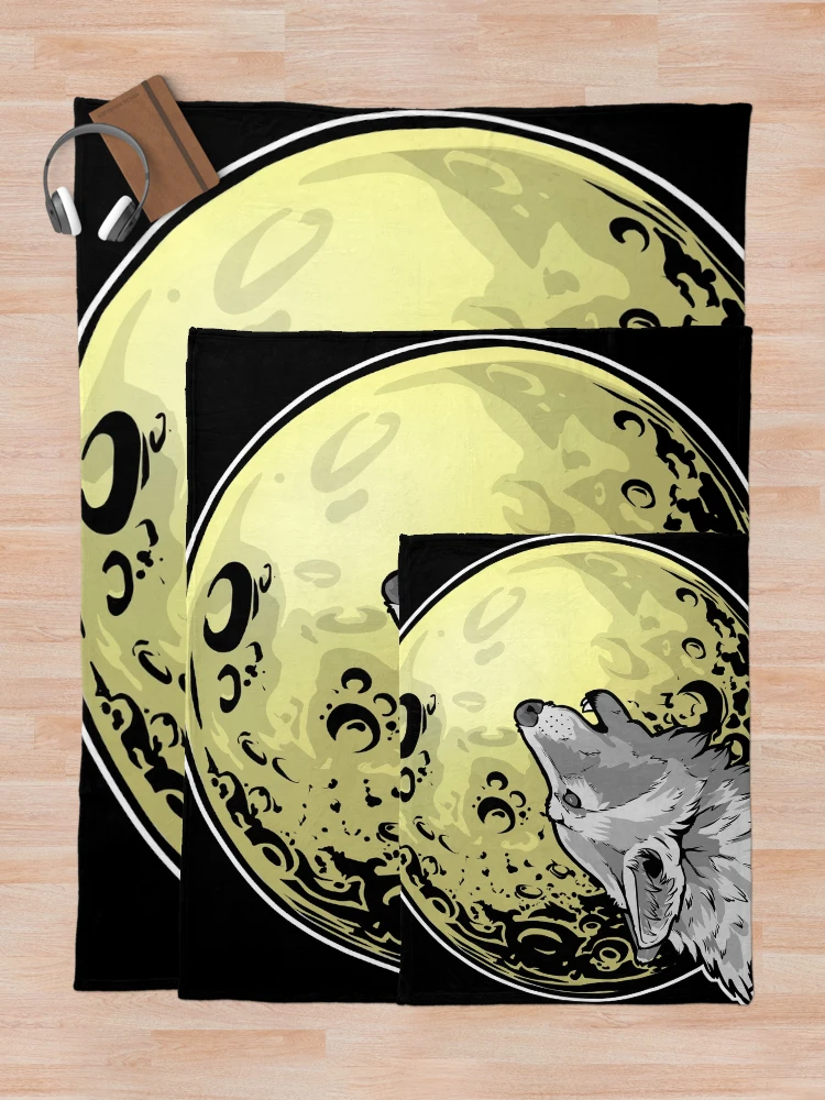 Thumbnail 5 of 6, Throw Blanket, Howling designed and sold by Richardson Designs YYC.