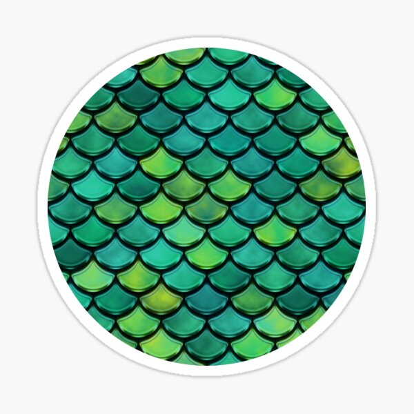Siren Scales - Green Sticker