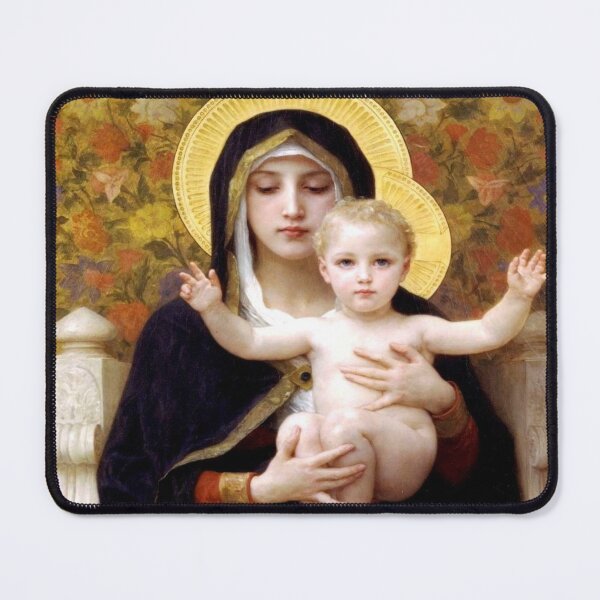 Item preview, William-Adolphe Bouguereau's The Virgin of the Lilies designed and sold by mosfunky.