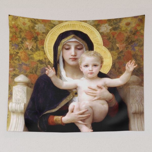Item preview, William-Adolphe Bouguereau's The Virgin of the Lilies designed and sold by mosfunky.