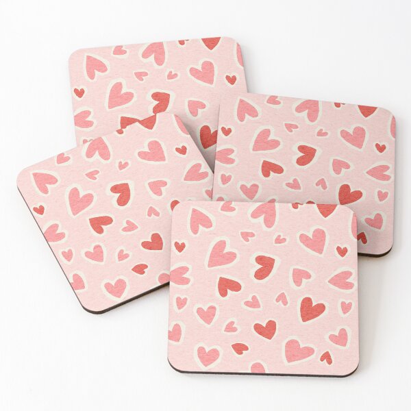 Item preview, Lovecore Aesthetic Hearts in Pink and Red Valentine's Day  designed and sold by Erin Kendal.