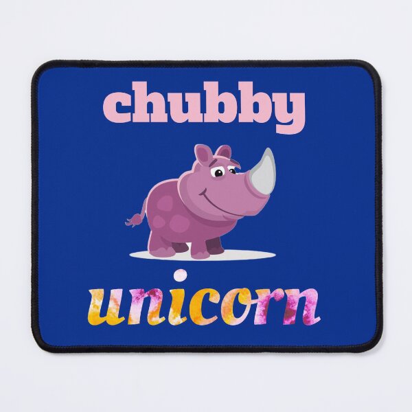 Item preview, Chubby unicorn designed and sold by Texty-Tshirts.
