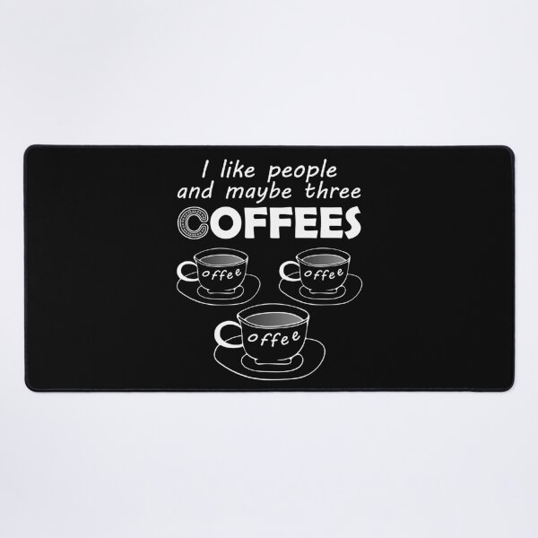 Item preview, I Like People Maybe 3 Coffees Spiral C- Word Reversal Joke Humor  designed and sold by artfulnotebook.