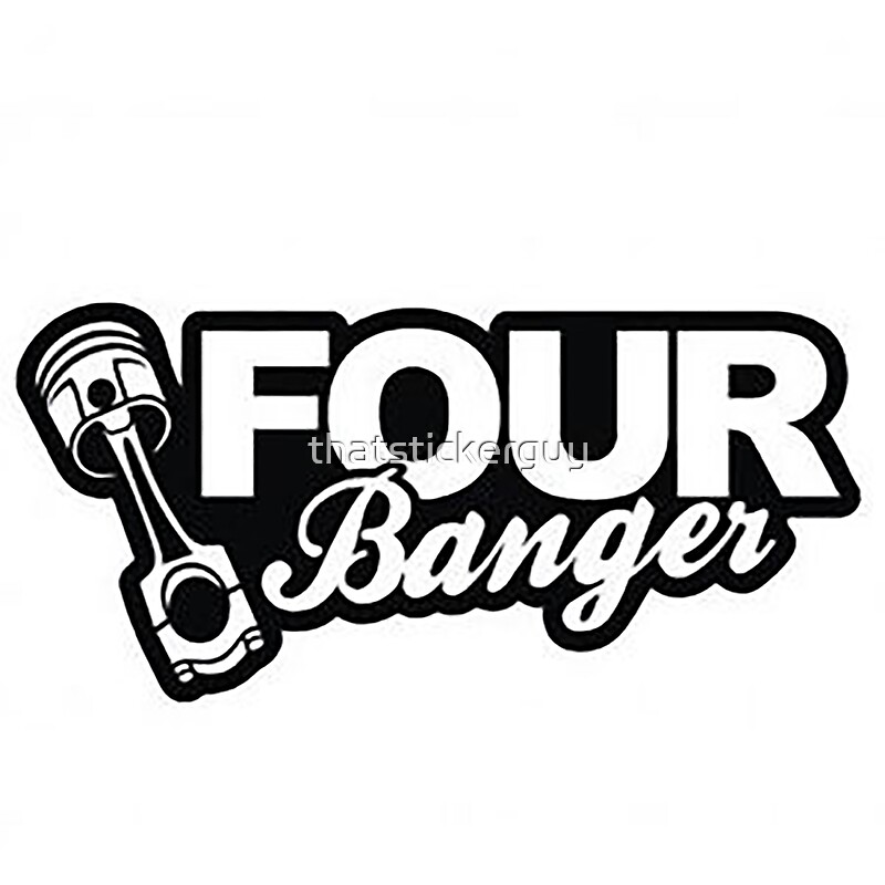 Four Banger Stickers By Thatstickerguy Redbubble