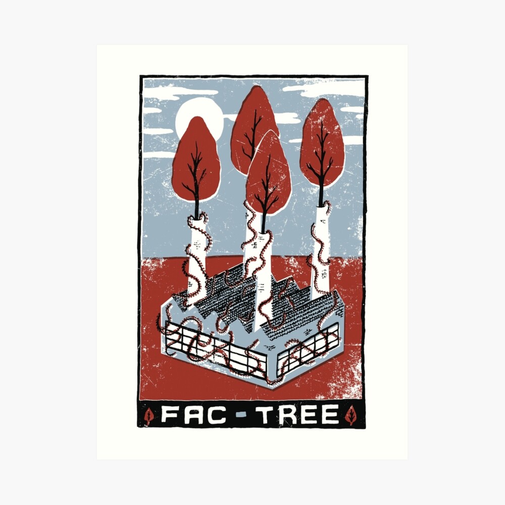 Fac-Tree Art Print
