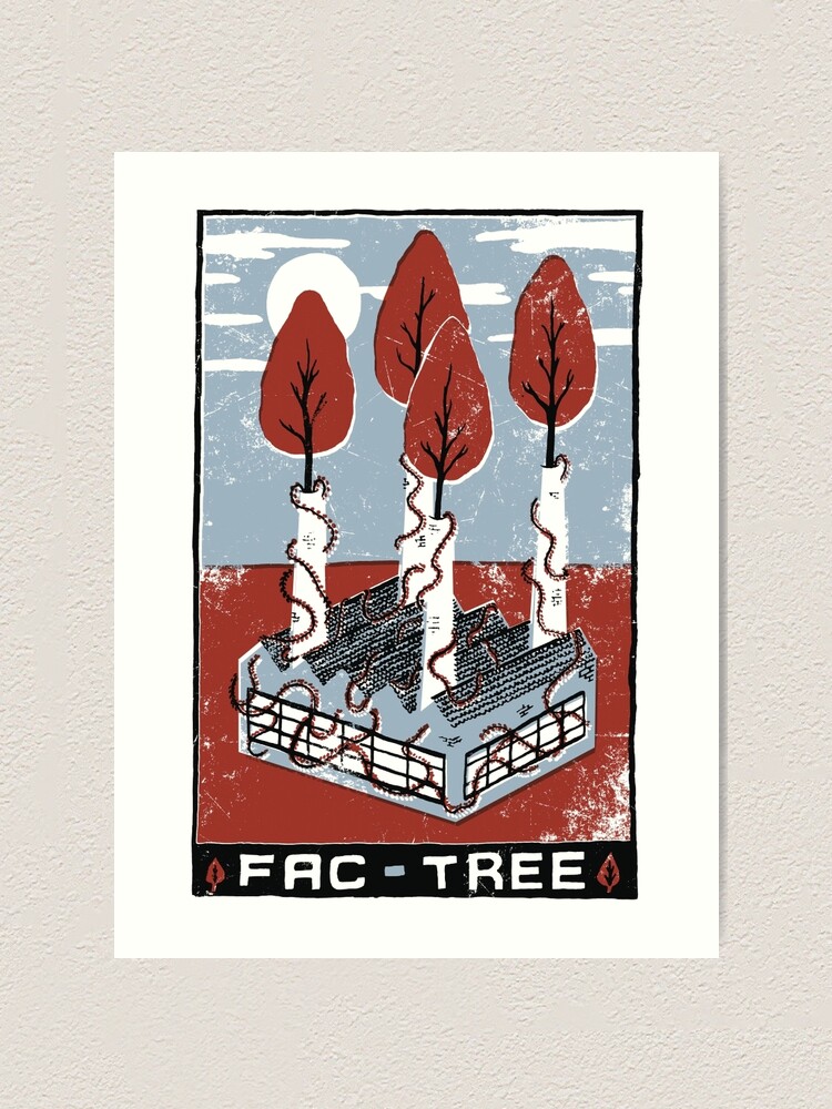 Alternate view of Fac-Tree Art Print