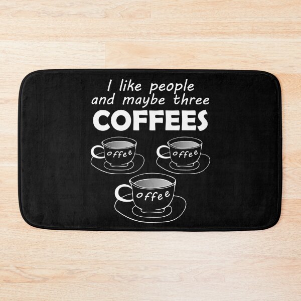 Item preview, I Like People and Maybe Three Coffees - Word Reversal Joke Humor  designed and sold by artfulnotebook.