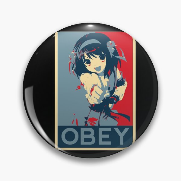 Item preview, Astute Koizumi Yuki Anime Haruhi Suzumiya Obey Retro designed and sold by BeachBestAmanda.