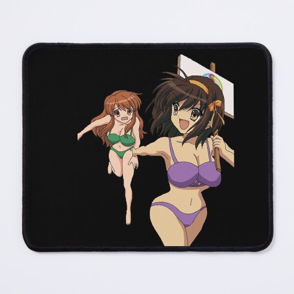 Item preview, Astute Koizumi Yuki Anime Haruhi And Mikuru In Swimsuits  Premium Retro designed and sold by BeachBestAmanda.