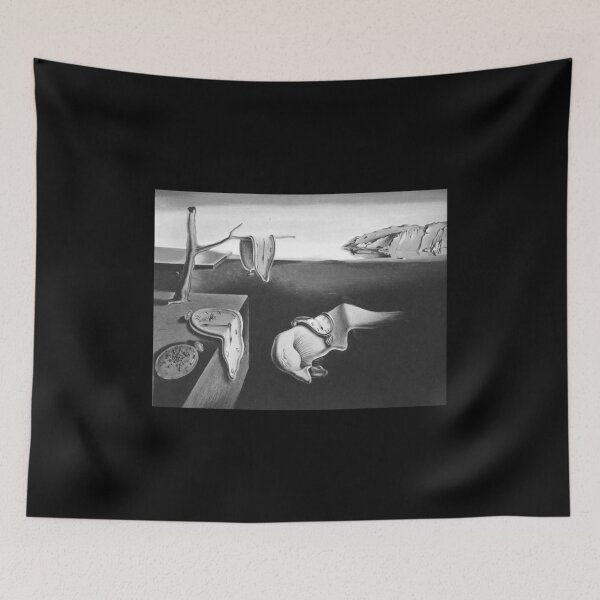 Item preview, The Persistence of Time by Salvador Dali (Black and White) designed and sold by mareabello.