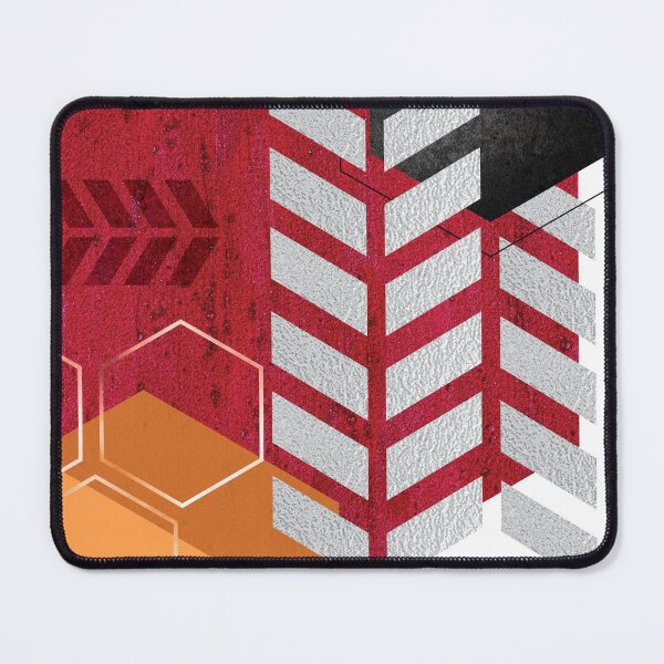 Artikelvorschau, Rot und Orange hexagonal geometrisch entworfen und verkauft von UrbanEpiphany.