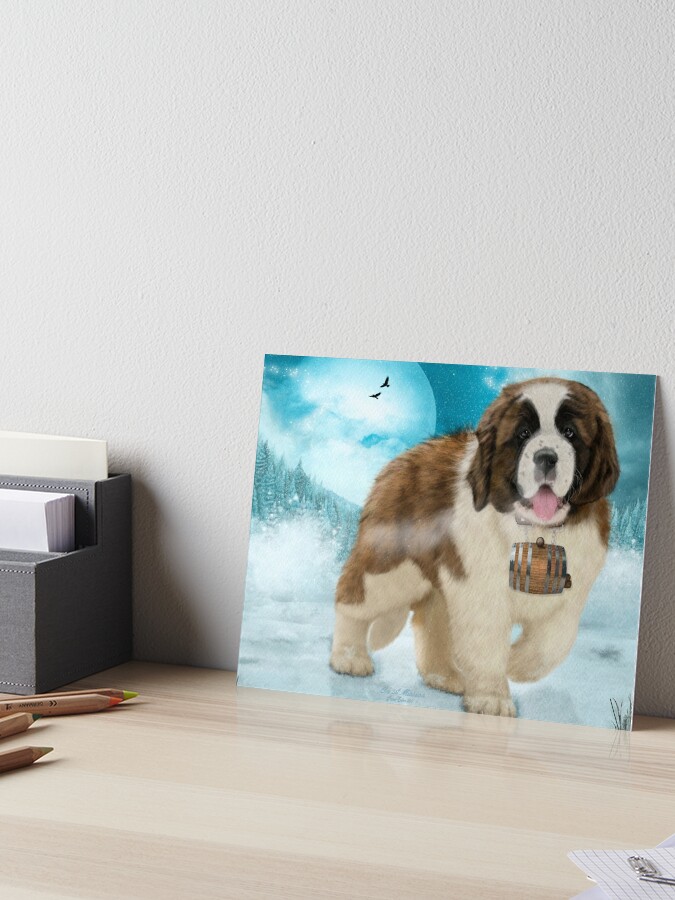 Bernard Dog In The Snow Tote Shopping Bag For Life St