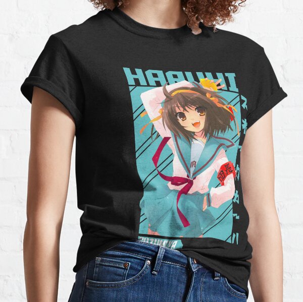 The Melancholy of Haruhi Suzumiya Anime Unisex Champion Crewneck Sweatshirt