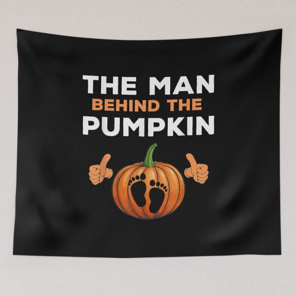 Item preview,  Funny Halloween Men Pregnancy Man Behind Pumpkin designed and sold by olivee79.
