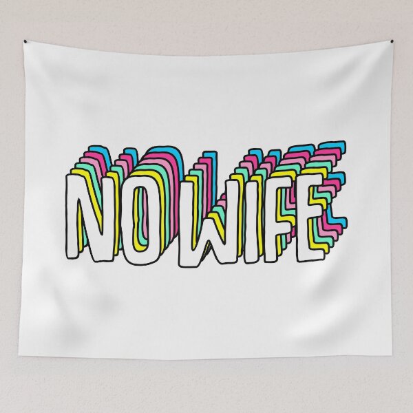 Item preview, NO WIFE  designed and sold by yunashop.