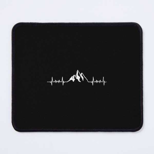 Item preview, Heartbeat hiking mountains pulse EKG mountaineer designed and sold by Brenda Simsn.