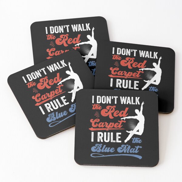 Item preview,  Dont Walk Red Carpet Rule Blue Mat Gymnastic designed and sold by sandyq55.