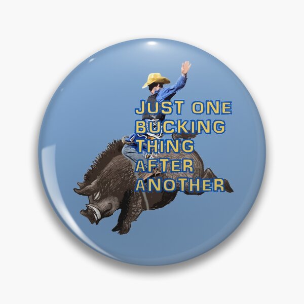 Item preview, BUCKING PIG, RODEO HUMOR FOR T SHIRTS designed and sold by Barbara Jean Photo Art And Design.