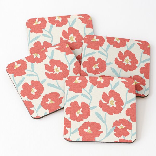 Item preview, Red Poppy Floral Flowers designed and sold by Erin Kendal.