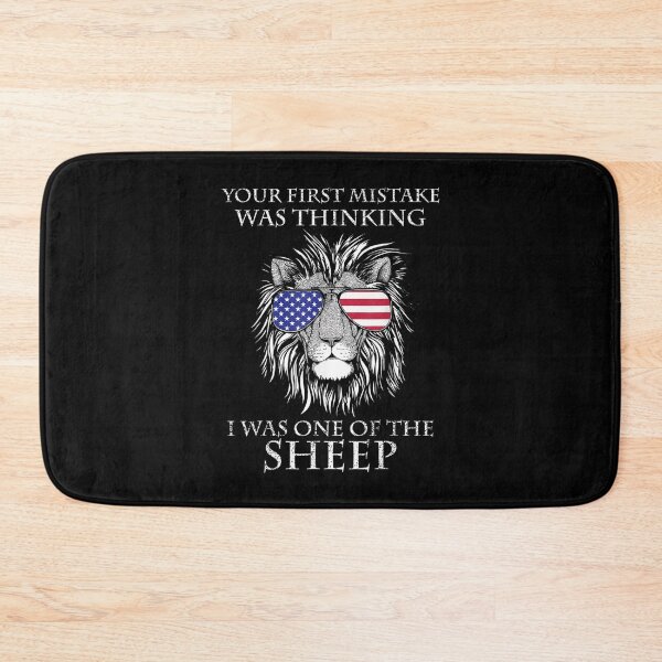 Item preview,  Was Lion Your First Mistake Thinking One Sheep designed and sold by bonytmrz.
