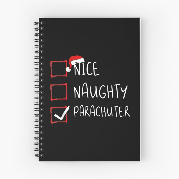 Item preview,  Nice Naughty Parachuter List Christmas Santa Claus designed and sold by bonytmrz.