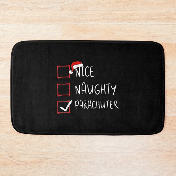 Item preview,  Nice Naughty Parachuter List Christmas Santa Claus designed and sold by bonytmrz.