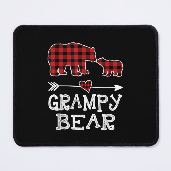 Item preview,  Grampy Bear Christmas Xmas Pajama Red Plaid Buffalo Family designed and sold by sandyq55.