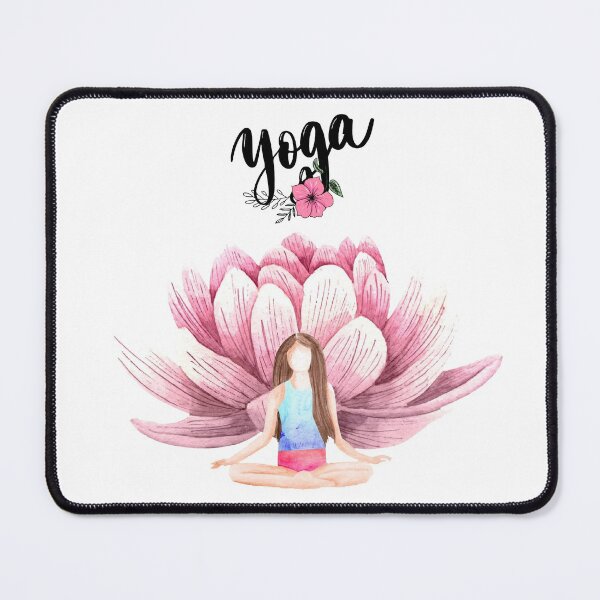 Item preview, Yoga Lady With Lotus Flower designed and sold by darknessjeff86.