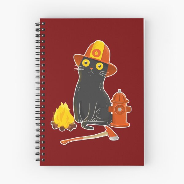 Item preview, Intense Gaze Firefighter Cat  designed and sold by zorrorojo.
