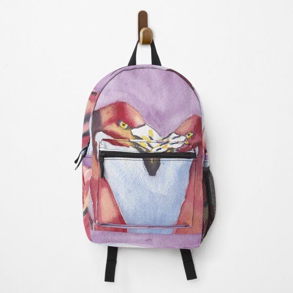Item preview, Enchanted Watercolor Painting of Two Flamingoes in Love designed and sold by AliCatOriginals.