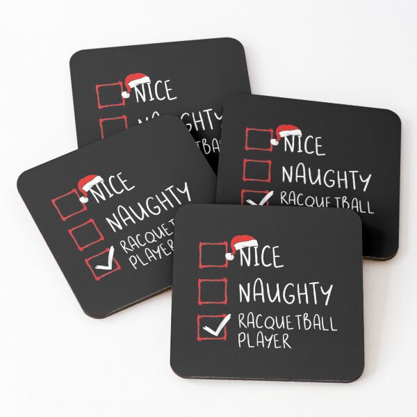 Item preview,  Nice Naughty Racquetball Player List Christmas Santa Claus designed and sold by sandyq55.