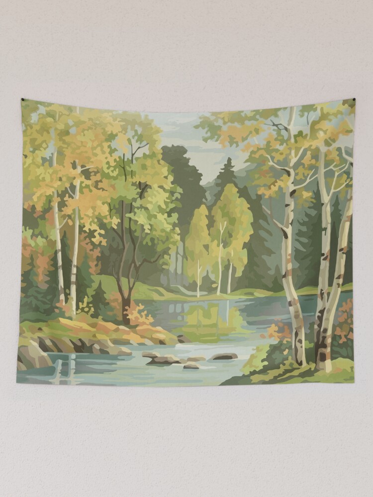 Forest best sale scene tapestry