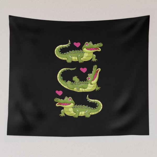 Item preview,  Crocodile Love Heart Aligator Predator Reptiles Children designed and sold by bonytmrz.