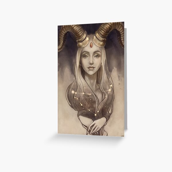 Zodiac Capricorn Greeting Card