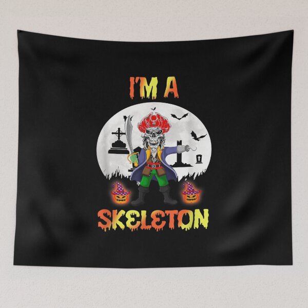 Item preview,  Vintage Im Skeleton Pirate Halloween designed and sold by eaedith33.