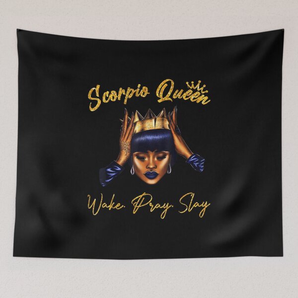 Item preview, Born In October 23 to November 22 Birthday Scorpio Girl Afro designed and sold by Annabellegeorge.
