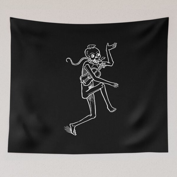 Item preview,  Medieval Demon Skeleton Dancing With Frog Serpent Violin designed and sold by sandyq55.